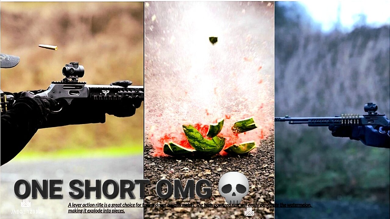 Modern Lever Action Rifle vs Watermelon!! Entertainment #shorts #actions