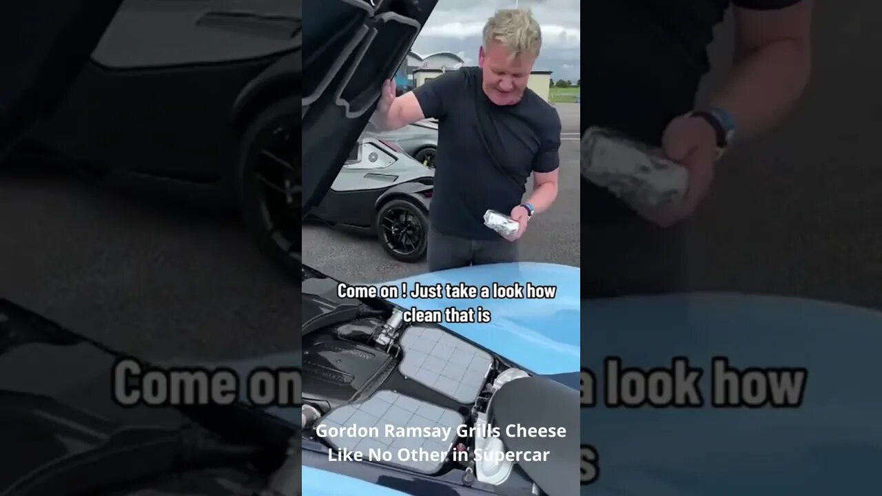 Gordon Ramsay Grills Cheese Like No Other in Supercar #gordonramsay #grillcheese #supercars