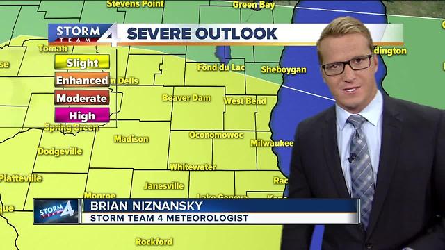 Slight Risk of Severe Weather Thursday