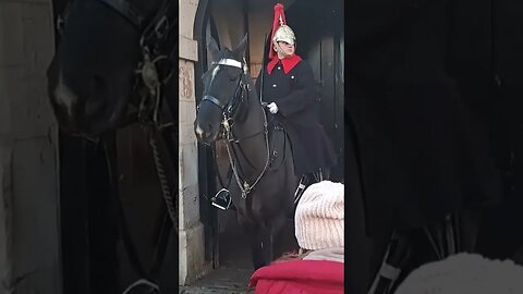 you can here the guard shouts mulitabl times #horseguardsparade