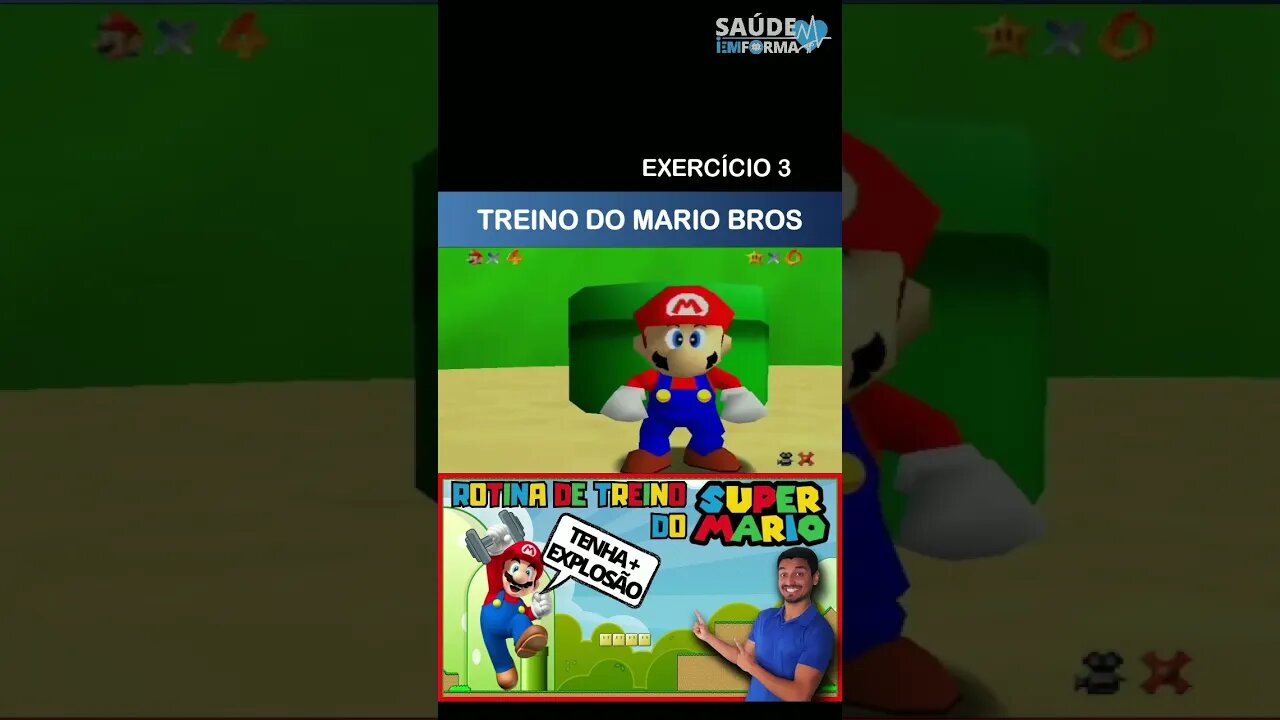 Treino do SUPER MARIO na VIDA REAL p/ PULAR + Alto🍄3 #Treino do #supermario #MARIOBROS #pliometria