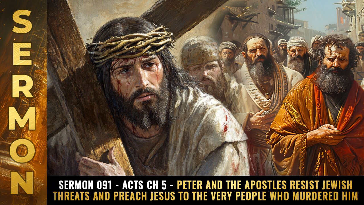 Mike Adams Sermon 091 - Acts Ch 5 - Peter and the Apostles RESIST Jewish threats and preach JESUS to the very people who murdered him