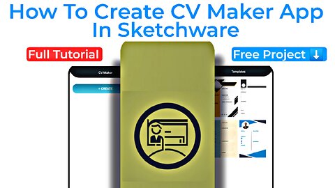 How To Make CV Maker App In Sketchware | Resume App in sketchware #sketchware