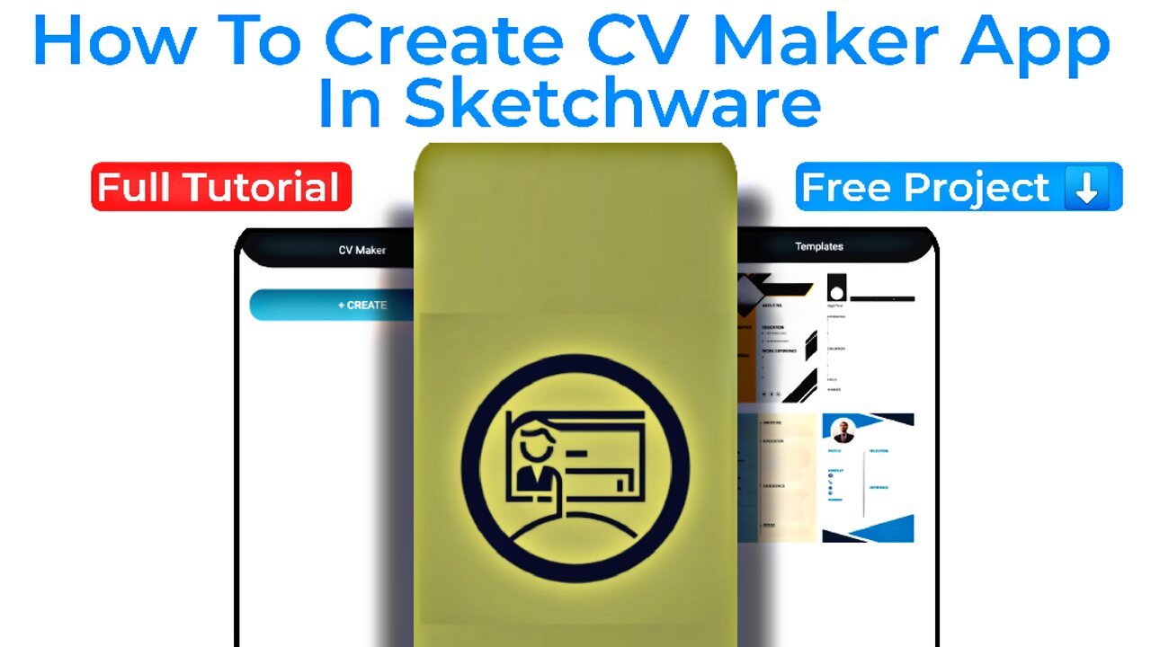 How To Make CV Maker App In Sketchware | Resume App in sketchware #sketchware