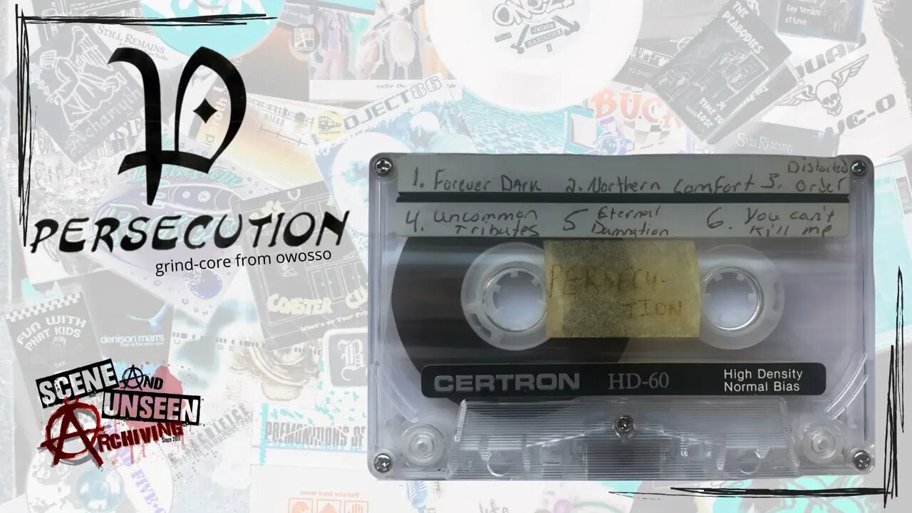 Persecution 🖭 Demo Tape. Circa 1997 Christian Gridcore/Thrash Metal from Owosso, Michigan