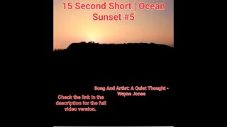 15 Second Short | Ocean Sunset | Beautiful Mind Meditation Music | #sunset #5 @Meditation Channel