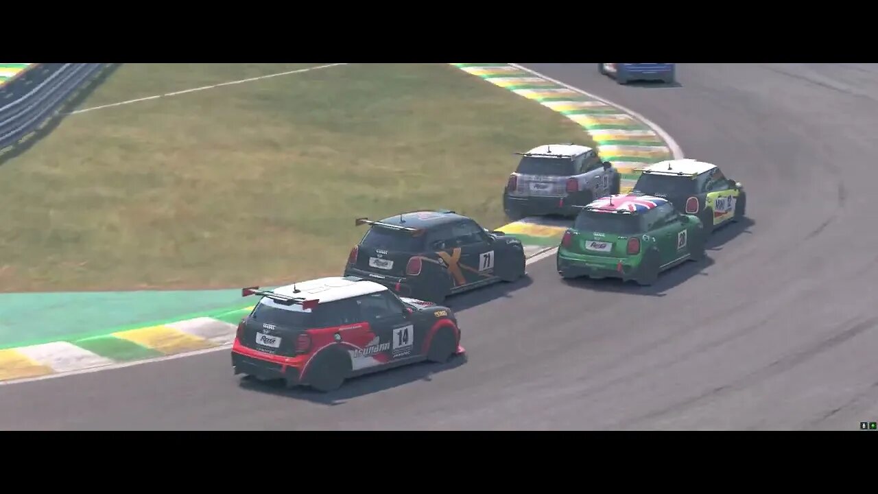 Automobilista 2 - 50 Mini Coopers in a short race