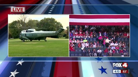 President Trump leaves Maryland for Southwest Florida