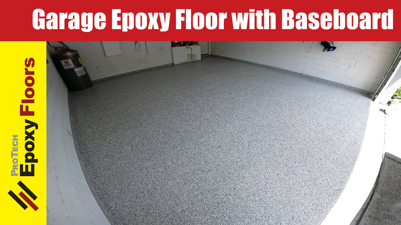 Epoxy Garage Floor with Baseboard