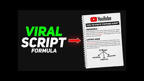 Write YouTube Script Like This & Get 2X Watch Time! 😏