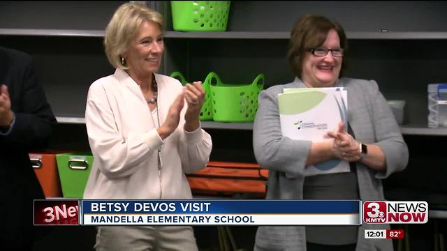 Secretary of Education Betsy DeVos visits Nelson Mandela Elementary