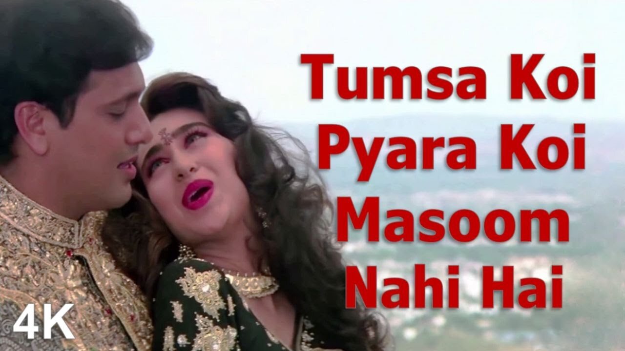 Tumsa Koi Pyara Koi Masoom Nahi Hai | 4K Video | Govinda | Karisma