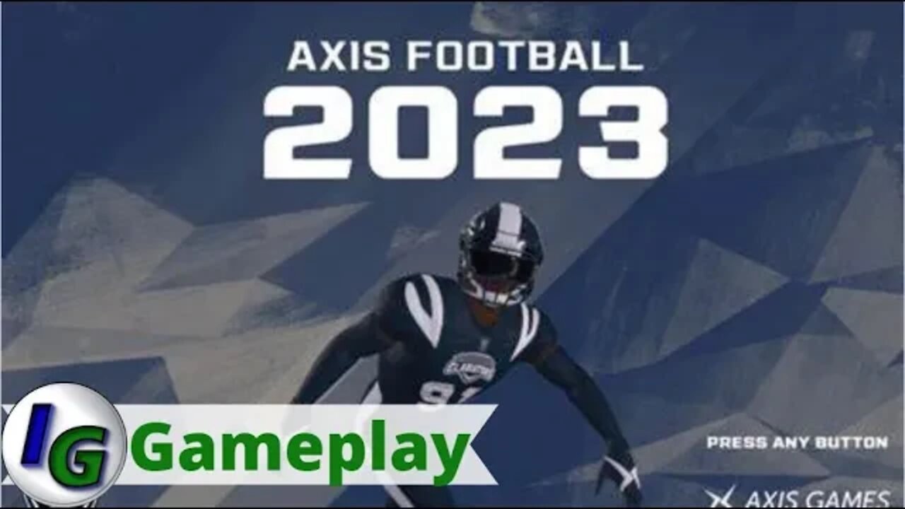 Axis Football 2023 Gameplay on Xbox