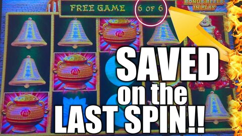 Just When I Thought It Was OVER! Re-TRIGGER on Happy & Prsoperous Dragon Link Slot Machine