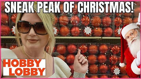 Hobby Lobby | Christmas Decorations out Already? | Plus 75% OFF | Store Walk Thru | #hobbylobby