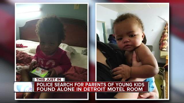 Two young children found in Detroit motel room; police search for parents