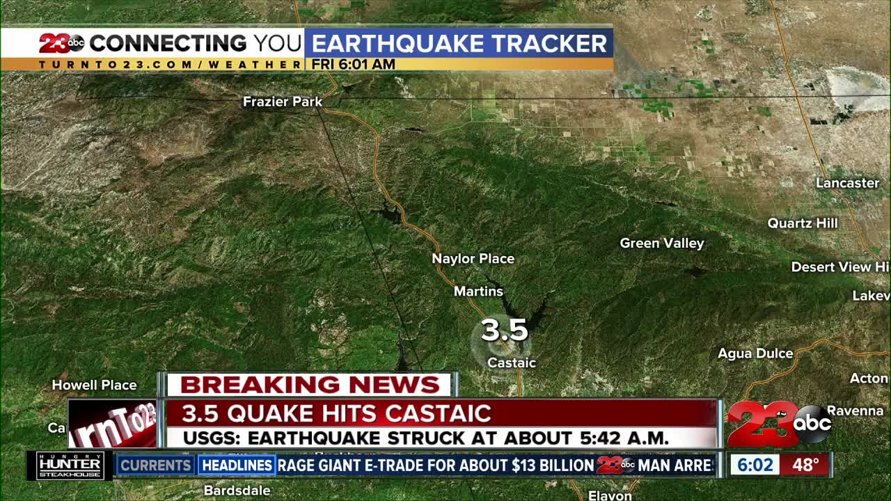 3.5 quake hits Castaic