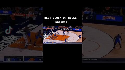 #mcgee INSANE BLOCK NBA2K23