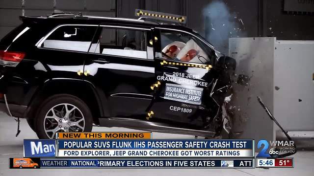 Two popular SUVs fail passenger crash safety test