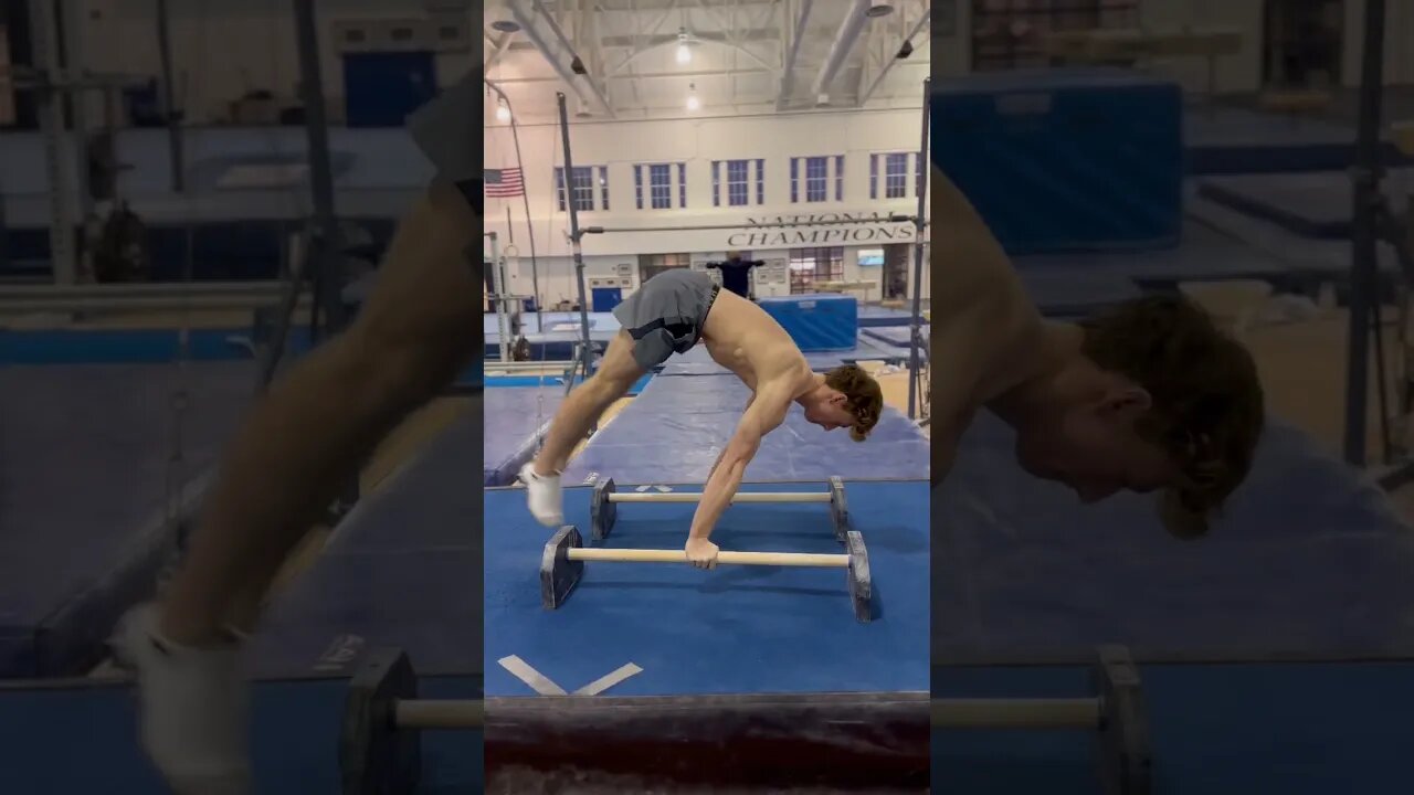 I did this everyday to win NCAAs #gymnast #olympics #calisthenics #gymnastics #gym #sports #bboy