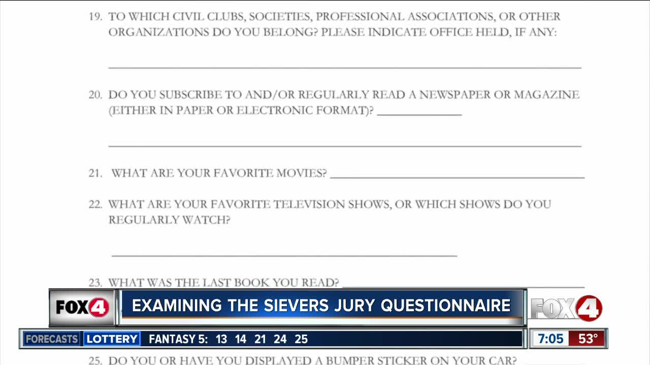 Examining the Sievers jury questionnaire