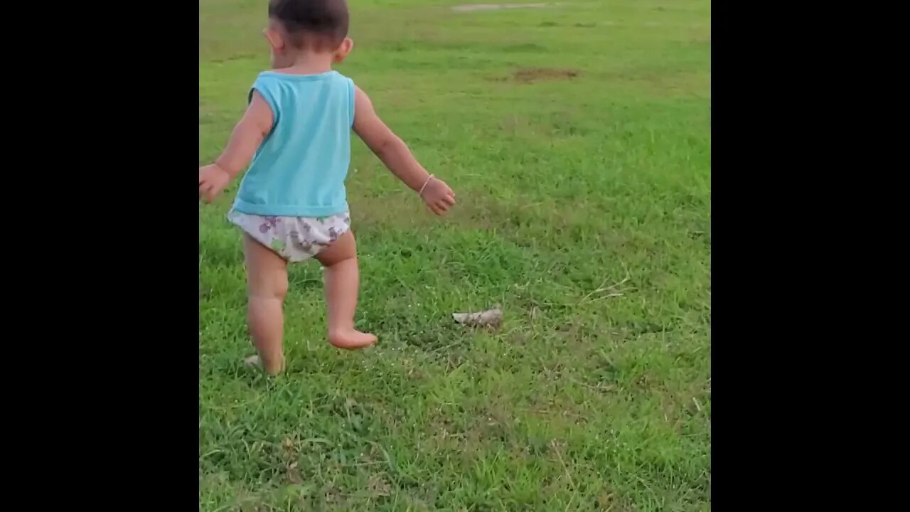 Baby Bryce Walking and Crashing