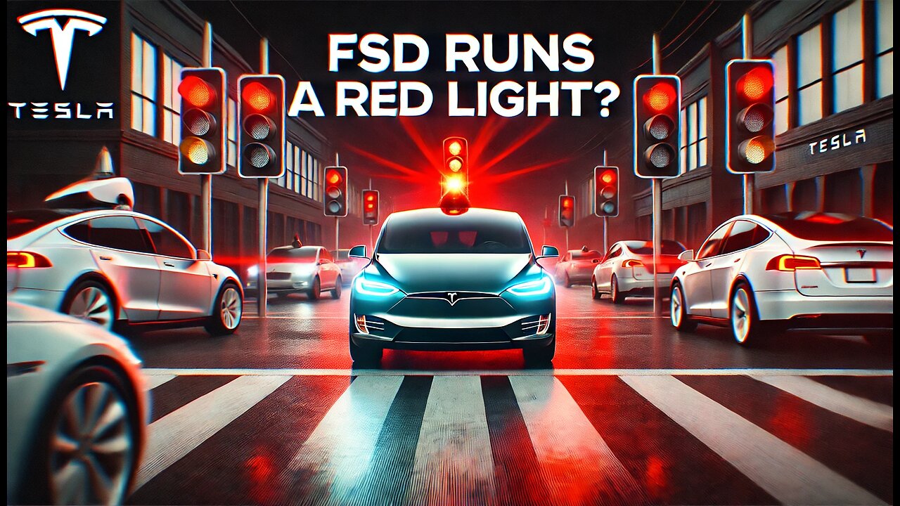 Tesla FSD Fails: Watch as Full Self-Driving Blows Through a Red Light!