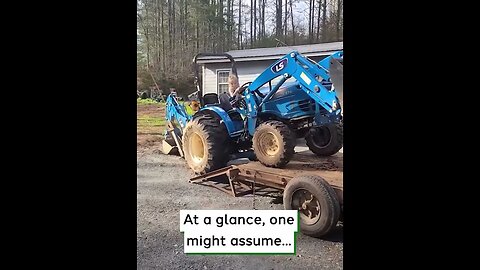 Little Girl Loads Tractor Like A Real Pro #viralclips #viralvideos