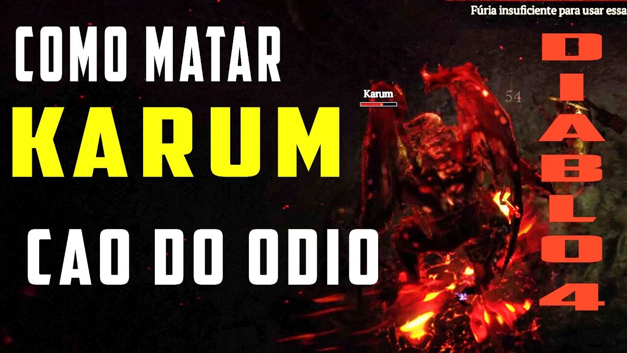 karum cão do ódio diablo 4 como matar