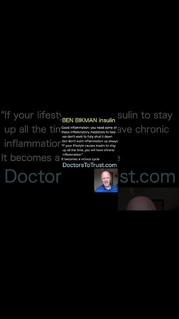 BEN BIKMAN acute inflammation is good and needed.