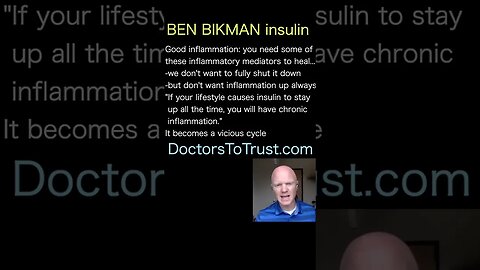 BEN BIKMAN acute inflammation is good and needed.