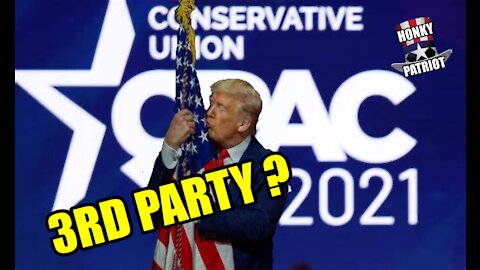 PRESIDENT TRUMP SETS THE RECORD STRAIGHT ON 3RD PARTY AT CPAC 2021 !