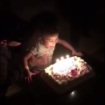Tot Girl Says "Achoo" Instead Of Blowing Out The Candles On Her Birthday Cake