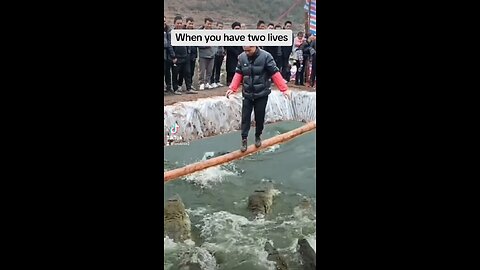 Man testing crocodiles