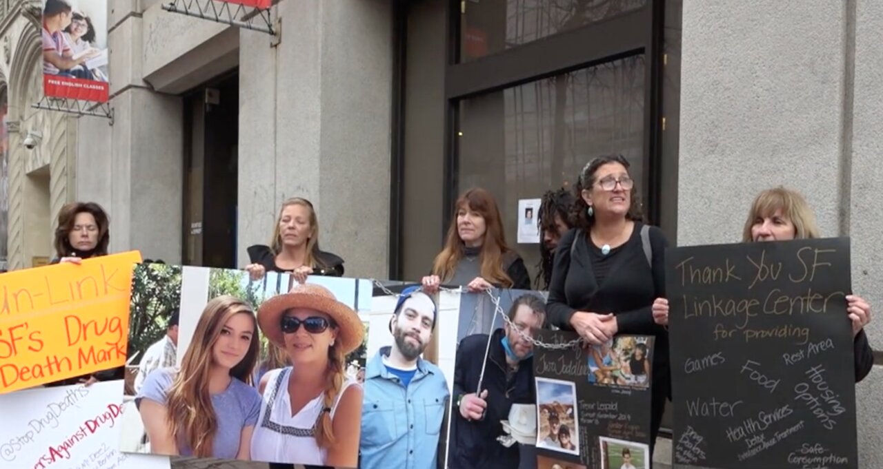 Mothers Protest Alleged Drug Abuse in San Francisco