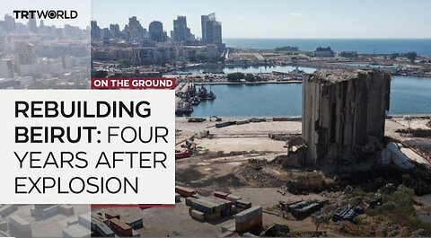 How much restoration has been done four years after the Beirut port explosion?