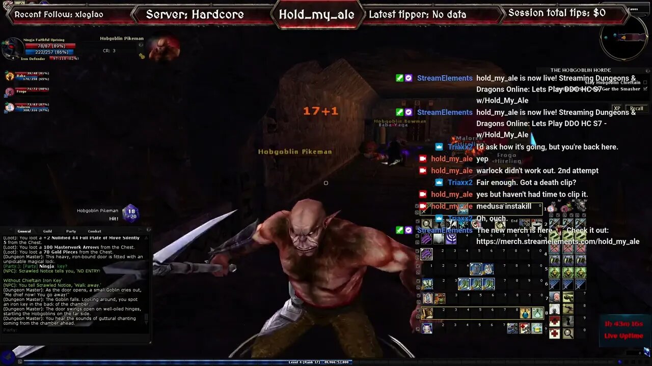 Lets Play DDO Hardcore Season 7 wHold My Ale 12 28 22 14of16