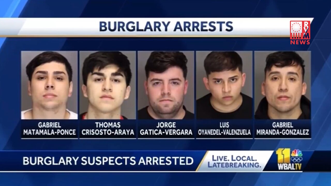 Five Illegal Aliens Connected To A South American Theft Ring Arrested In Maryland