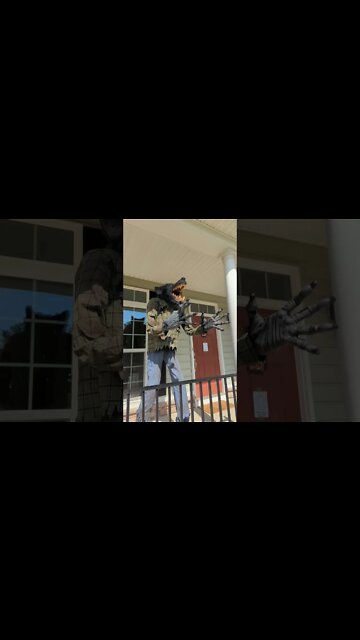 Werewolf during the Day!!! Run for the Hills! Halloween Decorations Fun