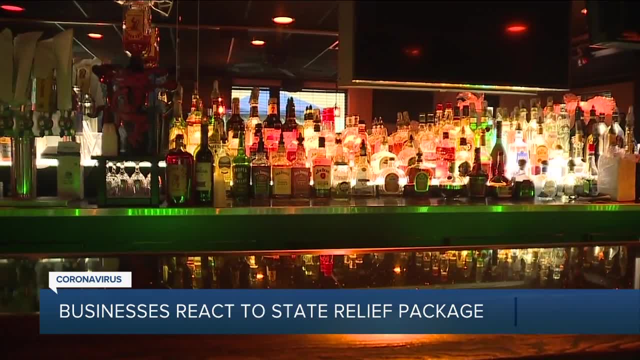 Businesses react to state relief package