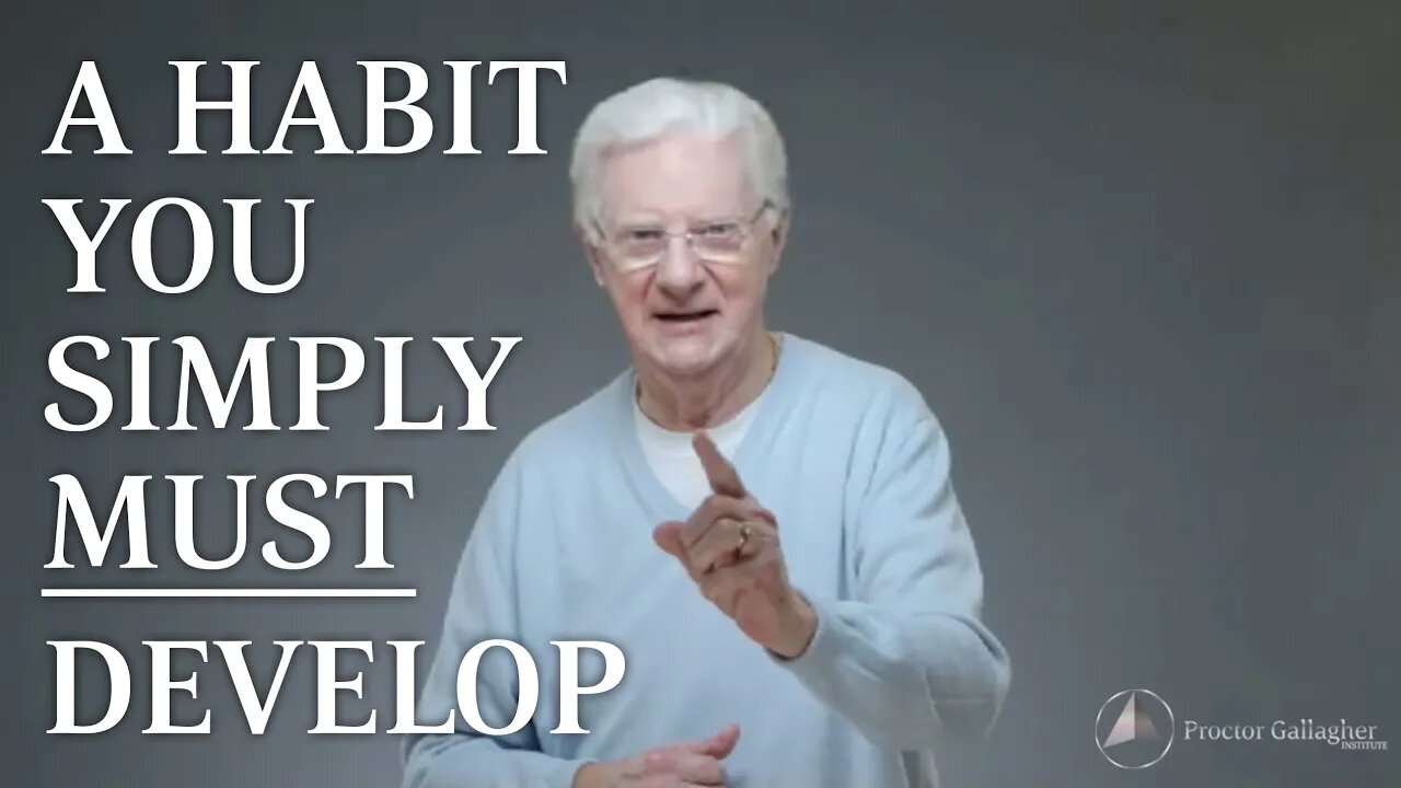 A Habit You Simply MUST Develop