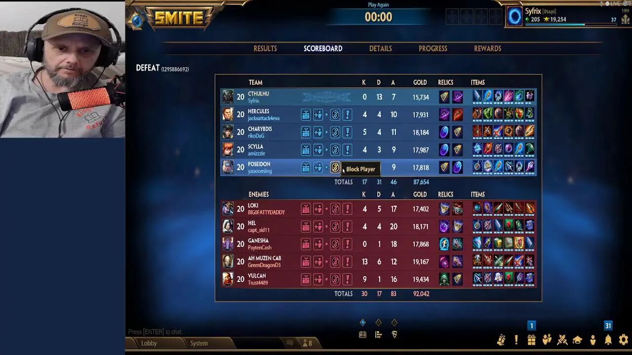 Playing all the easy Gods. Come help me!