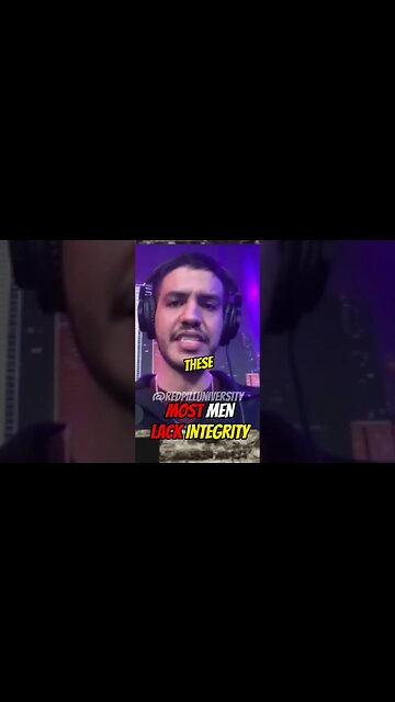 Most Men Lack Integrity? @Purplepillpod