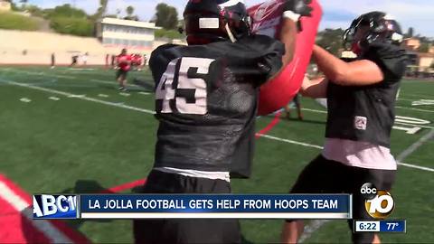 La Jolla High football gets help from basketball team