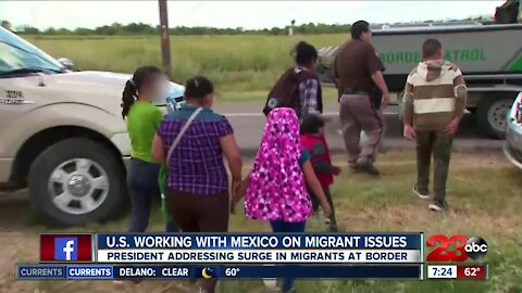 U.S. working with Mexico on migrant issue, President Biden addressing surge in migrants at border