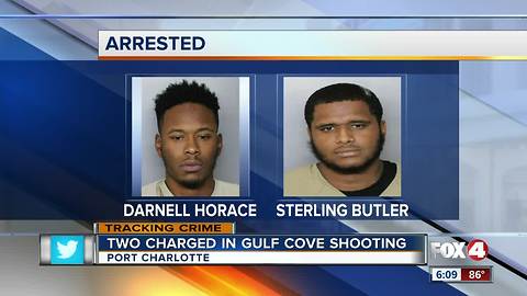 Two men charged in Gulf Cove shooting Wednesday morning