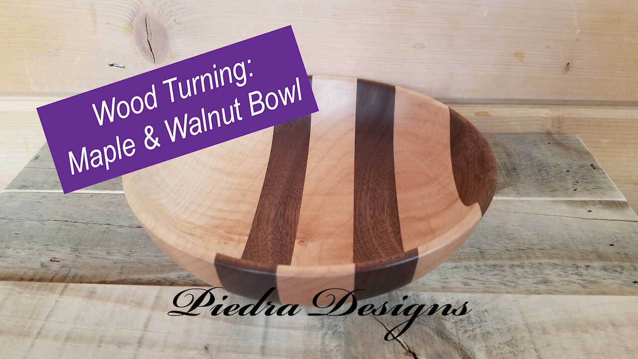 Wood Turning: Maple & Walnut Bowl