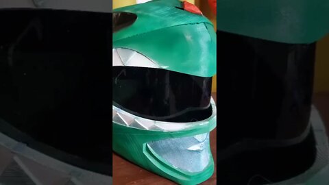 green ranger helmet 3d printer