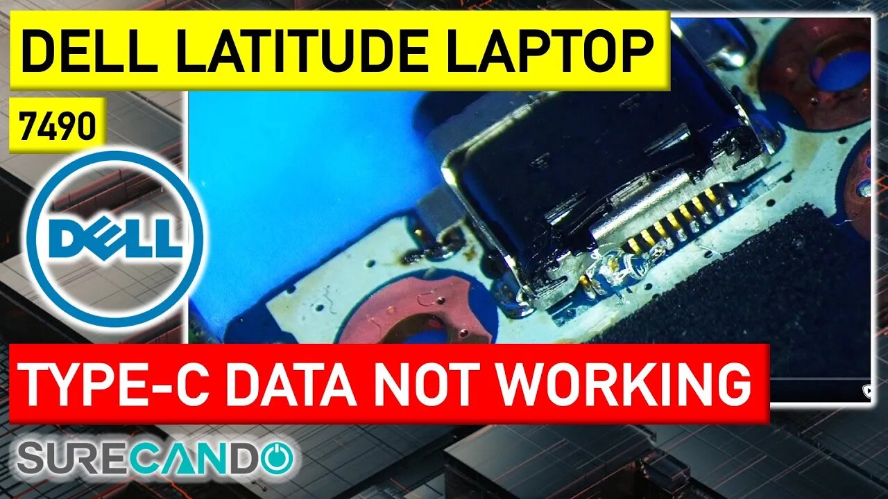 Restoring Dell Latitude 7490_ Type-C Port Replacement & Data Connection Fix Attempt