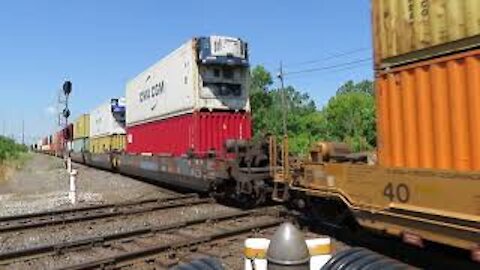 CSX Intermodal Train from Marion, Ohio